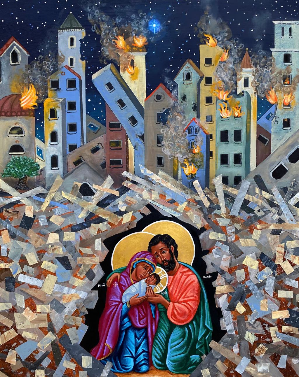 “god is under the rubble”